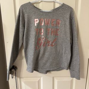 Grey Lightweight Girl’s Sweatshirt